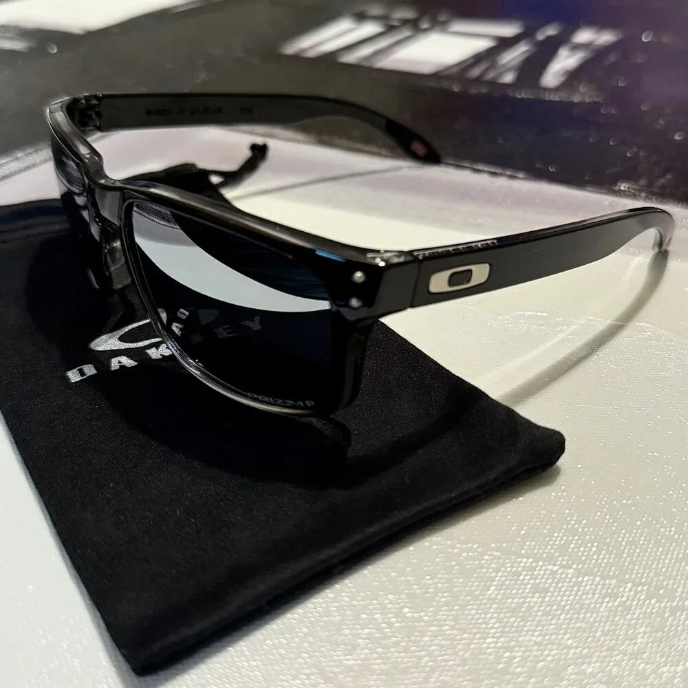 OO9102 Oakley Holbrook Dark Ink Fade Prizm Polarized Sunglasses - Picture 3 of 15